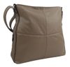 Praktická velká dámská crossbody kabelka 47-MH přírodní hnědá