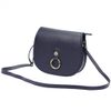 GREGORIO Kožená dámská crossbody kabelka tmavě modrá