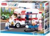 SLUBAN TOWN Auto sanitka 328 dílků + 3 figurky STAVEBNICE