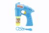 Bublifuk pistole plast 13cm + 1 náplň na baterie 3 barvy na kartě