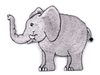 8 šedá světlá slon