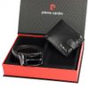 Pierre Cardin Dárková pánská luxusní sada kožený opasek a peněženka