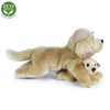 Plyšový labrador s miminkem ležící 25 cm