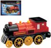 MAXIM Lokomotiva červená elektrická na baterie Světlo Zvuk plast