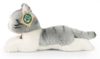 PLYŠ Kočka šedá ležící 20cm mourovaná Eco-Friendly *PLYŠOVÉ HRAČKY*