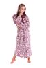 Župan s kapucí Flora mauve wine 39  56 4803