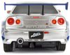 JADA RC Auto Nissan Skyline GT-R 1:24 Rychle a zběsile na vysílačku 2,4GHz na baterie