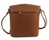 Přírodně hnědá dámská crossbody kabelka se zlatými doplňky