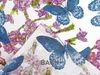 Bavlněná látka / plátno květy / motýli šíře 220 cm