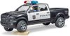 Bruder policejní Dodge RAM 2500 s figurkou (baterie, světlo, zvuk) 02505