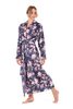 Dámský květinový župan TOYA modrá 21 26 0009