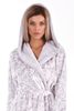 Dámský župan s kapucí Flora dove grey 48 56 9103