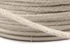 Oděvní šňůra / bavlněná příze / knot Ø2 mm splétaná režná světlá návin 100 metrů