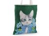 Textilní taška bavlněná kočka 34x40 cm