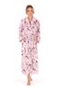 Dámský květinový župan TOYA růžová 21 26 0100