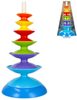 BAM BAM Baby Věž vzdělávací navlékací pyramida 35cm pro miminko plast