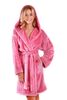 Krátký župan s kapucí Lilly extra one size světle růžový 33 20 3352