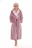 Župan s kapucí Flora mauve mist 39 56 4353