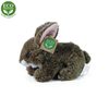 Plyšový králík hnědý ležící, 15 cm