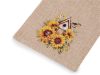 Dárkový pytlík slunečnice 13x18 cm imitace juty