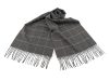 Pánská šála s třásněmi káro 30x175 cm