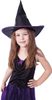 KARNEVAL Šaty čarodějnice fialové s kloboukem vel. M (116-128cm) 6-8 let *KOSTÝM*