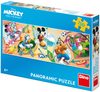 DINO Puzzle panoramatické 150 dílků Mickey s kamarády sportují 66x23cm