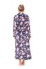 Dámský květinový župan TOYA modrá 21 26 0009