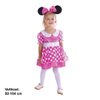 KARNEVAL Šaty MYŠKA RŮŽOVÁ vel. XS (92-104 cm) 3-4 let KOSTÝM