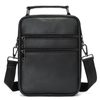 Kožená pánská crossbody taška Gregorio 20x26x8 cm černá