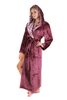 Župan s kapucí Flora mauve wine 39  56 4853