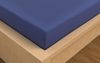 Saténové prostěradlo s gumou 180x200cm tmavě modré