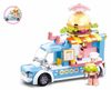 SLUBAN Girls Dream Mobilní hamburgerový stánek 154 dílků + 1 figurka STAVEBNICE