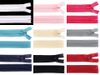 Spirálový zip skrytý šíře 3 mm délka 35 cm Dederon