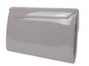 Světle šedá lakovaná společenská listová kabelka SP102 GROSSO