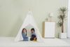 Viga PolarB dětské teepee 122×150×122 cm (okno, dřevo/plátno)