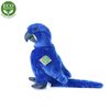 Plyšový papoušek modrý Ara Hyacintový stojící, 23 cm