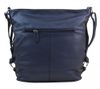 Moderní velká crossbody kabelka 74-MH metalická modrá