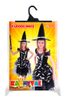 Karnevalový kostým čarodějnice/halloween netopýrka, vel. S