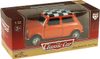 Auto Mini Cooper retro kovové 11cm zpětný chod 4 barvy