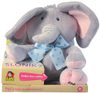 PLYŠ Sloník baby hra na schovávanou mluví zpívá na baterie CZ Zvuk 2 barvy