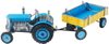 Kovap traktor Zetor retro modrý 1:25 (plech, na klíček) 0395