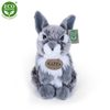 Plyšový zajíc šedý sedící 23 cm
