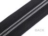 Zip spirálový šíře 10 mm metráž se stříbrnými zoubky