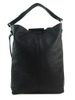 Obrovská černá kožená dámská kabelka / pytel GROSSO