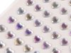 Samolepicí srdce na lepicím proužku multicolor Ø10 mm