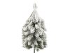 Umělý stromeček na drátku zasněžený do věnců, květináčů 13 cm, 17 cm