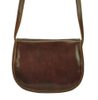 Kožená crossbody dámská kabelka Enila I Fratelli tmavá hnědá