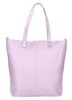 Kožená velká dámská shopper kabelka Juliette fialová