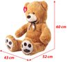 Plyšový medvěd 100 cm hnědý